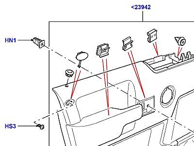 503ADW ПАНЕЛИ ОТДЕЛКИ ПЕРЕДНИХ ДВЕРЕЙ  Range Rover (L322)