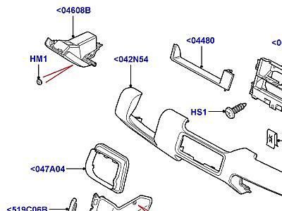 509AIK ПАНЕЛЬ ПРИБОРОВ НИЖНИЙ  Range Rover (L322)