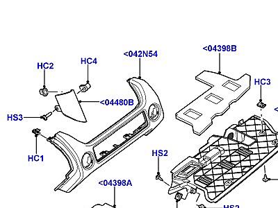 509AIO ПАНЕЛЬ ПРИБОРОВ НИЖНИЙ  Range Rover (L322)