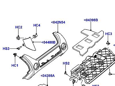 509AIP ПАНЕЛЬ ПРИБОРОВ НИЖНИЙ  Range Rover (L322)