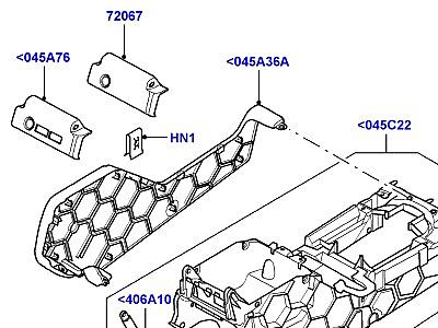 509AIR НАПОЛЬНАЯ КОНСОЛЬ ДЛЯ ДЕРЖАТЕЛЯ В СБОРЕ  Range Rover (L322)