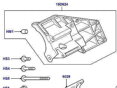 517ALM ОПОРА ДВИГАТЕЛЯ  Range Rover (L322)