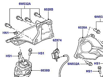 517ALP ОПОРА ДВИГАТЕЛЯ  Range Rover (L322)