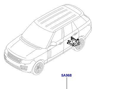 201ABC КУЛАК И СТУПИЦА ЗАДНЕГО КОЛЕСА  Range Rover (L405)