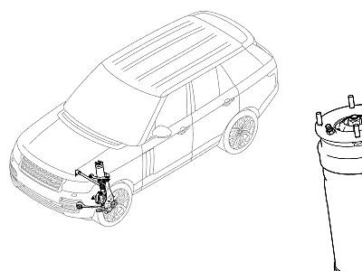 202ABF СТОЙКИ И ПРУЖИНЫ ПЕРЕДНЕЙ ПОДВЕСКИ  Range Rover (L405)