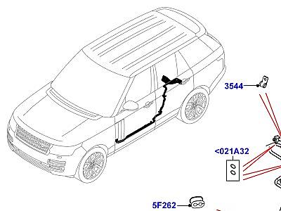 205ACV СИСТЕМА АКТИВНОЙ СТАБИЛИЗАЦИИ ЗАДНИЙ ТРУБОПРОВОДЫ ARC  Range Rover (L405)