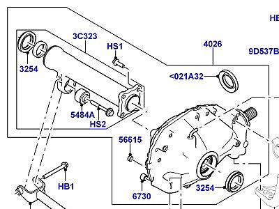 208ADM КАРТЕР ПЕРЕДНЕГО МОСТА  Range Rover (L405)