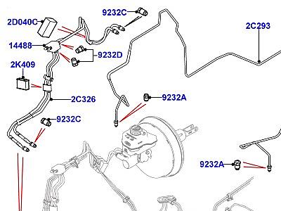 215AEZ ПЕРЕДНИЕ ТОРМОЗНЫЕ ТРУБОПРОВОДЫ  Range Rover (L405)
