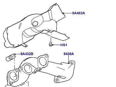 300AAS7 ВЫПУСКНОЙ КОЛЛЕКТОР 3.0L DOHC GDI SC V6 БЕНЗИН  Range Rover (L405)