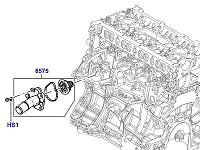 302ACC1 ТЕРМОСТАТ И КОРПУС ТЕРМОСТАТА 2.0 16 КЛАП., ТУРБОНАДДУВ, БЕНЗИН  Range Rover (L405)