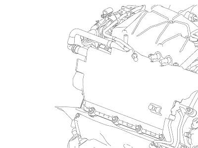 303ACQ7 ТНВД, УСТАНОВЛ. НА ДВИГАТ. 3.0L DOHC GDI SC V6 БЕНЗИН  Range Rover (L405)