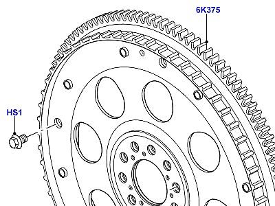 310AFEH МАХОВИК 5.0L OHC SGDI NA V8 БЕНЗИН  Range Rover (L405)