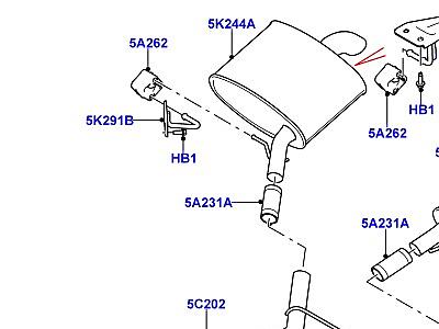 321AIP6 СИСТЕМА ВЫПУСКА 3.0 ДИЗЕЛЬ 24V DOHC TC  Range Rover (L405)