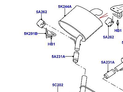 321AIR6 СИСТЕМА ВЫПУСКА 3.0 ДИЗЕЛЬ 24V DOHC TC  Range Rover (L405)