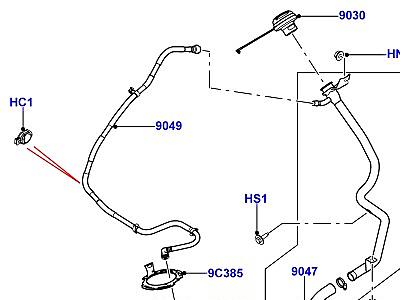 323AJNH ТОПЛИВНЫЙ БАК И СОПУТСТВУЮЩИЕ ЭЛЕМЕНТЫ 5.0L OHC SGDI NA V8 БЕНЗИН  Range Rover (L405)