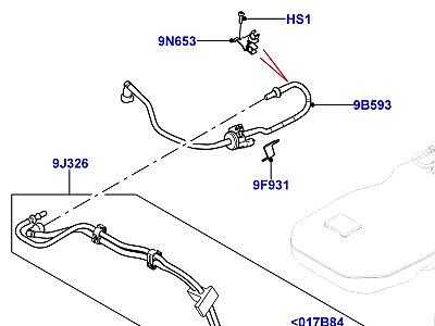 323AJT7 ТОПЛИВНЫЕ МАГИСТРАЛИ 3.0L DOHC GDI SC V6 БЕНЗИН, ПЕРЕДНИЙ  Range Rover (L405)