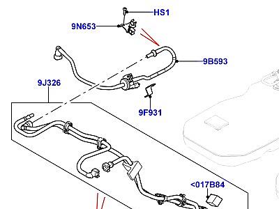 323AJU7 ТОПЛИВНЫЕ МАГИСТРАЛИ 3.0L DOHC GDI SC V6 БЕНЗИН, ПЕРЕДНИЙ  Range Rover (L405)