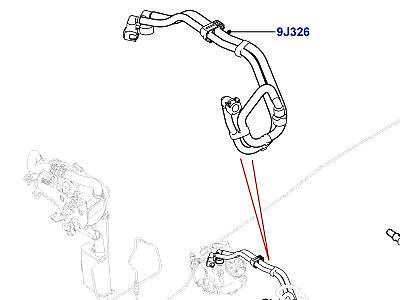 323AJV6 ТОПЛИВНЫЕ МАГИСТРАЛИ 3.0 ДИЗЕЛЬ 24V DOHC TC ПЕРЕДНИЙ  Range Rover (L405)