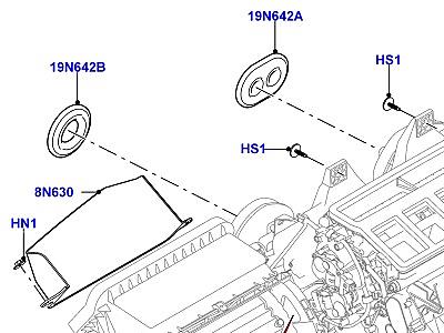 401AAQ ВНЕШНИЕ ЭЛЕМЕНТЫ ОТОПИТЕЛЯ И КОНДИЦИОНЕРА ГЛАВНЫЙ БЛОК  Range Rover (L405)