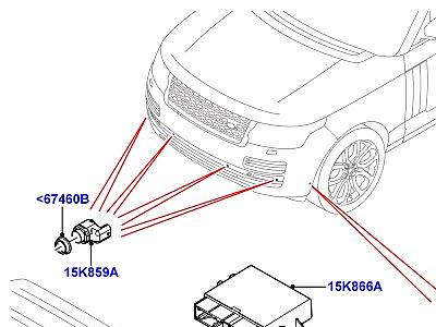 405ACL СИСТЕМА ПОМОЩИ ПРИ ПАРКОВКЕ  Range Rover (L405)