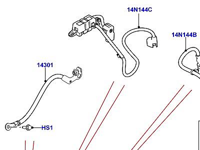 406ACX ПРОВОДА И ЗВУКОВ.СИГН. АККУМУЛЯТ. ПРОВОДА АККУМУЛЯТОРА  Range Rover (L405)