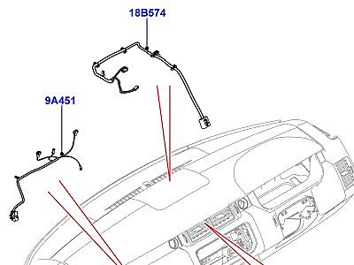 418AFR ЭЛЕКТРОПР.НА ДВИГАТ.И ПЕРЕГОРОДКЕ ПАНЕЛЬ ПРИБОРОВ  Range Rover (L405)