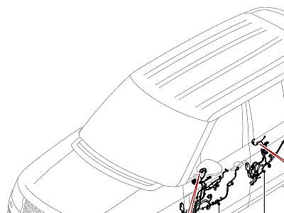 418AGK ЭЛЕКТРОПРОВОДКА КУЗОВА И ЗАДКА ПЕРЕДНИЕ И ЗАДНИЕ ДВЕРИ  Range Rover (L405)
