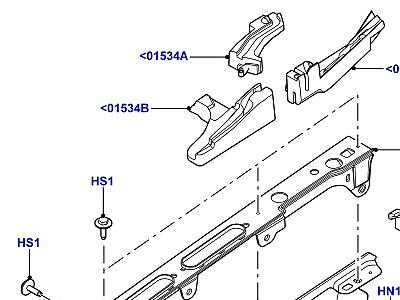 501AAY ПЕРЕГОРОДКА И ПЕРЕДНИЕ КРЫЛЬЯ  Range Rover (L405)