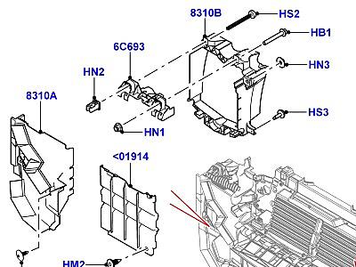 501ABD ВЕНТИЛЯЦИОННЫЕ ДЕФЛЕКТОРЫ  Range Rover (L405)