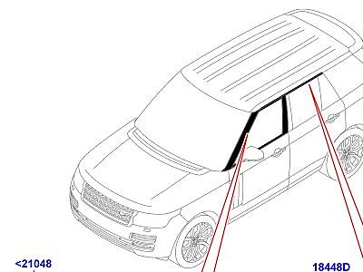 502ABL ПЕРЕДНИЕ ДВЕРИ, ПЕТЛИ И УПЛОТНИТЕЛИ ЭЛЕМЕНТЫ ОТДЕЛКИ  Range Rover (L405)