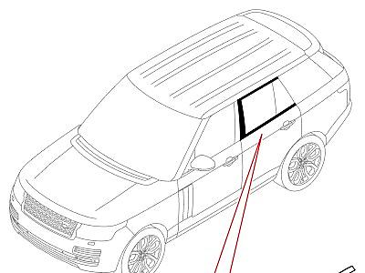 502ABQ ЗАДНИЕ ДВЕРИ, ПЕТЛИ И УПЛОТНИТЕЛИ ЭЛЕМЕНТЫ ОТДЕЛКИ  Range Rover (L405)