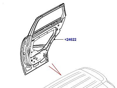 502ABR ЗАДНИЕ ДВЕРИ, ПЕТЛИ И УПЛОТНИТЕЛИ  Range Rover (L405)
