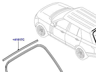 502ABU ДВЕРЬ БАГАЖНОГО ОТДЕЛЕНИЯ ОТДЕЛКА И УПЛОТНЕНИЯ  Range Rover (L405)