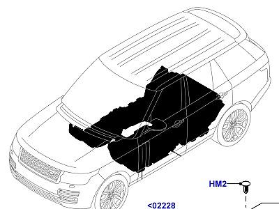 503ABZ ОТДЕЛКА ПОЛА НАПОЛЬНЫЕ КОВРИКИ  Range Rover (L405)