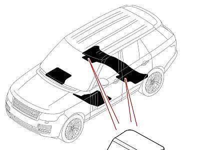 503ACA ОТДЕЛКА ПОЛА НАПОЛЬНЫЕ КОВРИКИ  Range Rover (L405)
