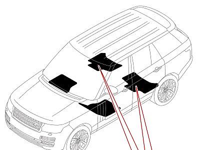 503ACB ОТДЕЛКА ПОЛА  Range Rover (L405)