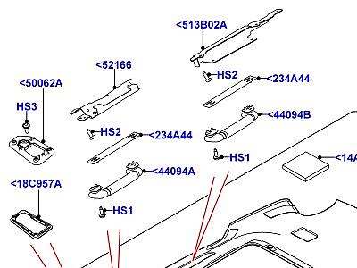 503ACL ПОТОЛ.ОБШИВКА И СОЛНЦЕЗАЩ.ШТОРКИ  Range Rover (L405)