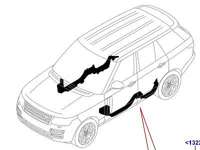 503ADG БОКОВАЯ ОТДЕЛКА ПОРОГ  Range Rover (L405)