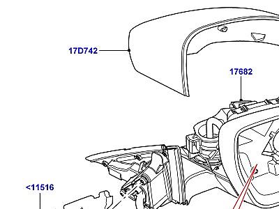 506AFK НАРУЖНОЕ ЗЕРКАЛО ЗАДНЕГО ВИДА  Range Rover (L405)