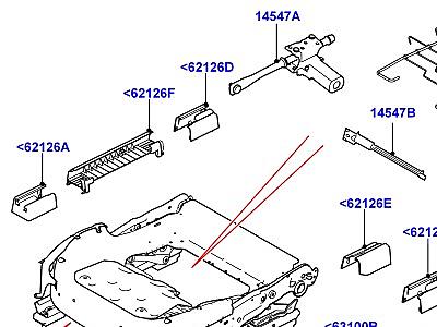 507AGA ОСНОВАНИЕ ПЕРЕДНЕГО СИДЕНЬЯ  Range Rover (L405)