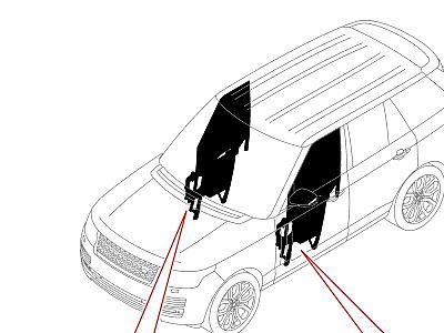 508AHY СТЕКЛО ПЕР.ДВЕРИ И СТЕКЛОПОДЪЕМ.  Range Rover (L405)