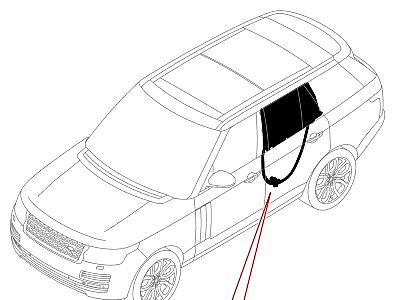 508AIB ОРГАНЫ УПРАВЛЕНИЯ СТЕКЛОМ ЗАДН.ДВ.И СТЕКЛОП.  Range Rover (L405)