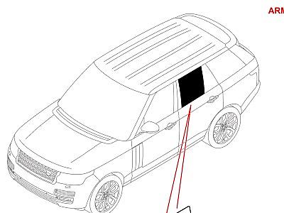 508AIC ОРГАНЫ УПРАВЛЕНИЯ СТЕКЛОМ ЗАДН.ДВ.И СТЕКЛОП.  Range Rover (L405)