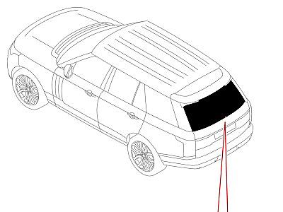 508AIH СТЕКЛО ЗАДНЕГО ОКНА  Range Rover (L405)
