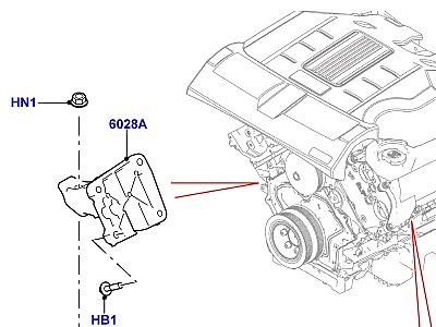 517ALM ОПОРА ДВИГАТЕЛЯ  Range Rover (L405)