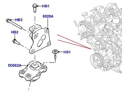 517ALP ОПОРА ДВИГАТЕЛЯ  Range Rover (L405)