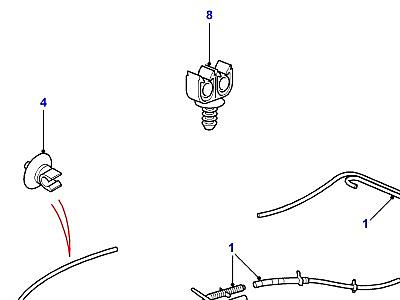 B02005 AIR PIPE HARNESS  Range Rover (P38)
