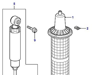 B02010 AIR SPRINGS & DAMPERS-FRONT  Range Rover (P38)