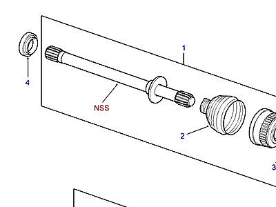 B03025 DRIVE SHAFTS  Range Rover (P38)