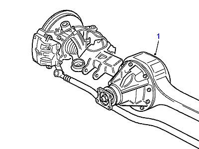 B03030 FRONT AXLE В СБОРЕ  Range Rover (P38)